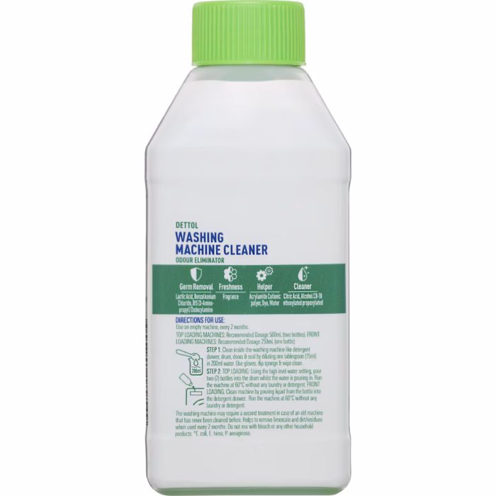 Dettol Odour Eliminator Washing Machine Cleaner 250mL - Image 2