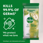 Dettol Multipurpose Disinfectant Cleaning Wipes Apple 110 pack - Image 3