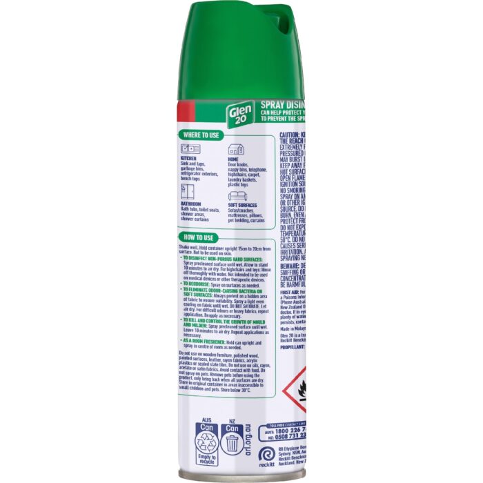 Glen 20 All-In-One Crisp Linen Disinfectant Spray 175g - Image 3