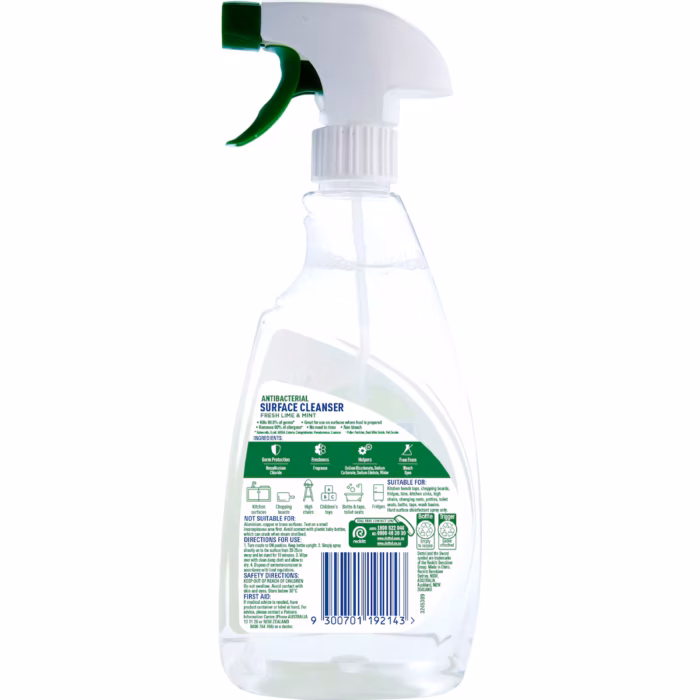 Dettol Multipurpose Disinfectant Cleaning Spray Lime and Mint 500mL - Image 2