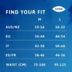 Tena Pants Discreet Low White Waist Blanc Women  Large 95-125cm 616ml